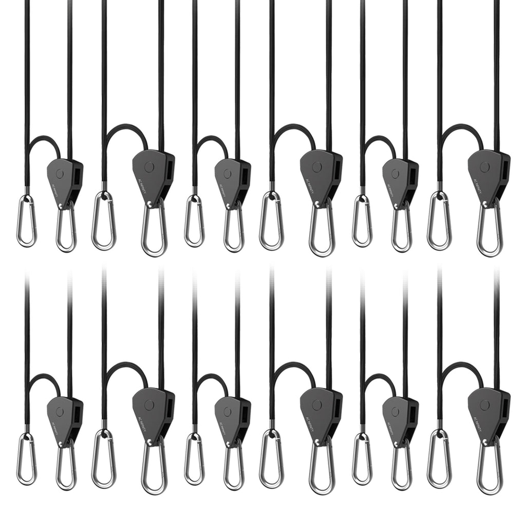 Buy AC Infinity Heavy-duty Adjustable Rope Clip Hanger (6 Pairs) - In Stock - Low Price Guarantee - Blooming Flora
