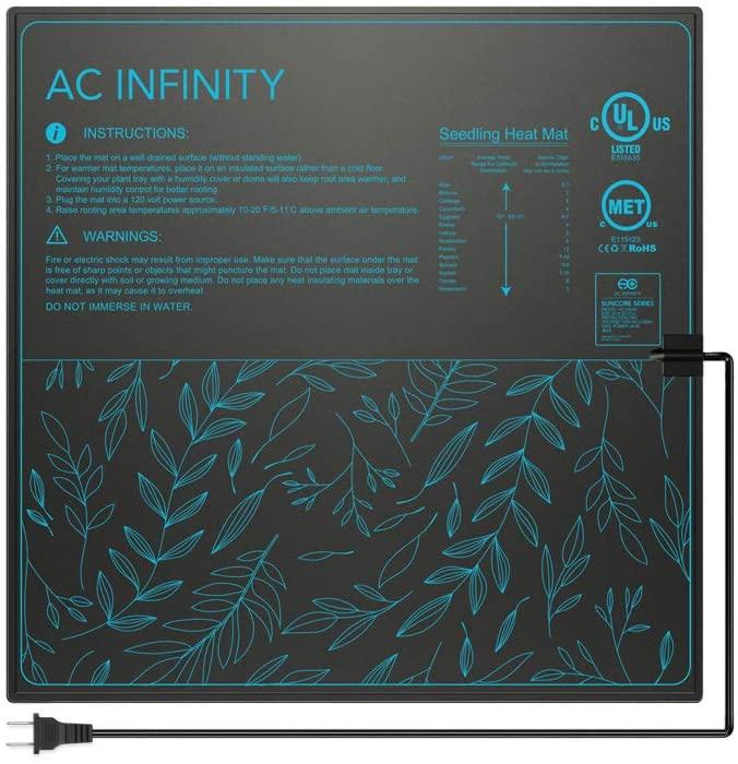 Buy AC Infinity SUNCORE Seedling Heat Map, IP-67 Waterproof A5 - 20" x 20.75" - In Stock - Low Price Guarantee - Blooming Flora