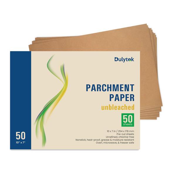 Buy Dulytek 50-sheet Unbleached Rosin Press Parchment Paper Pre-cut 10" X 7" - In Stock - Low Price Guarantee - Blooming Flora