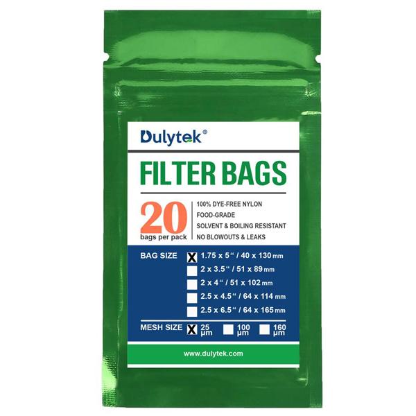 Buy Dulytek Rosin Filter Bags All Micron Sizes 1.75" X 5" - In Stock - Low Price Guarantee - Blooming Flora