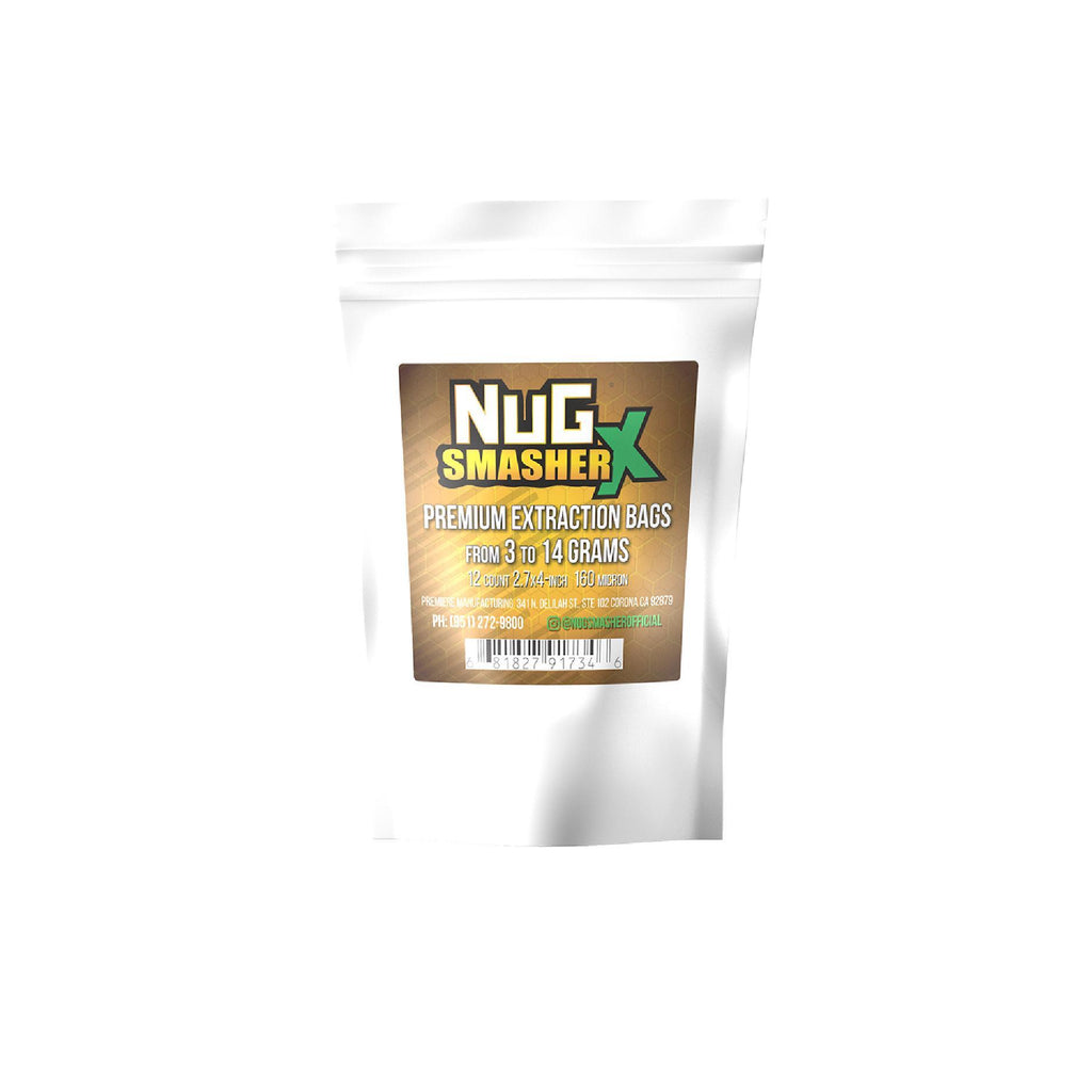 Buy NugSmasher X Premium Extraction Rosin Filter Bags (12 packs) - In Stock - Low Price Guarantee - Blooming Flora