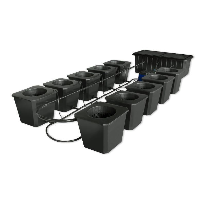 SuperCloset 10-Site Flow Buckets Hydroponic Bubble Systems